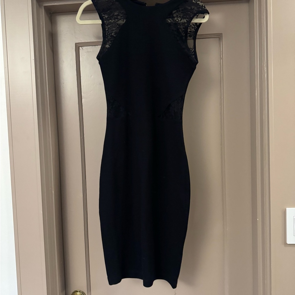 French Connection Black Lace Dress